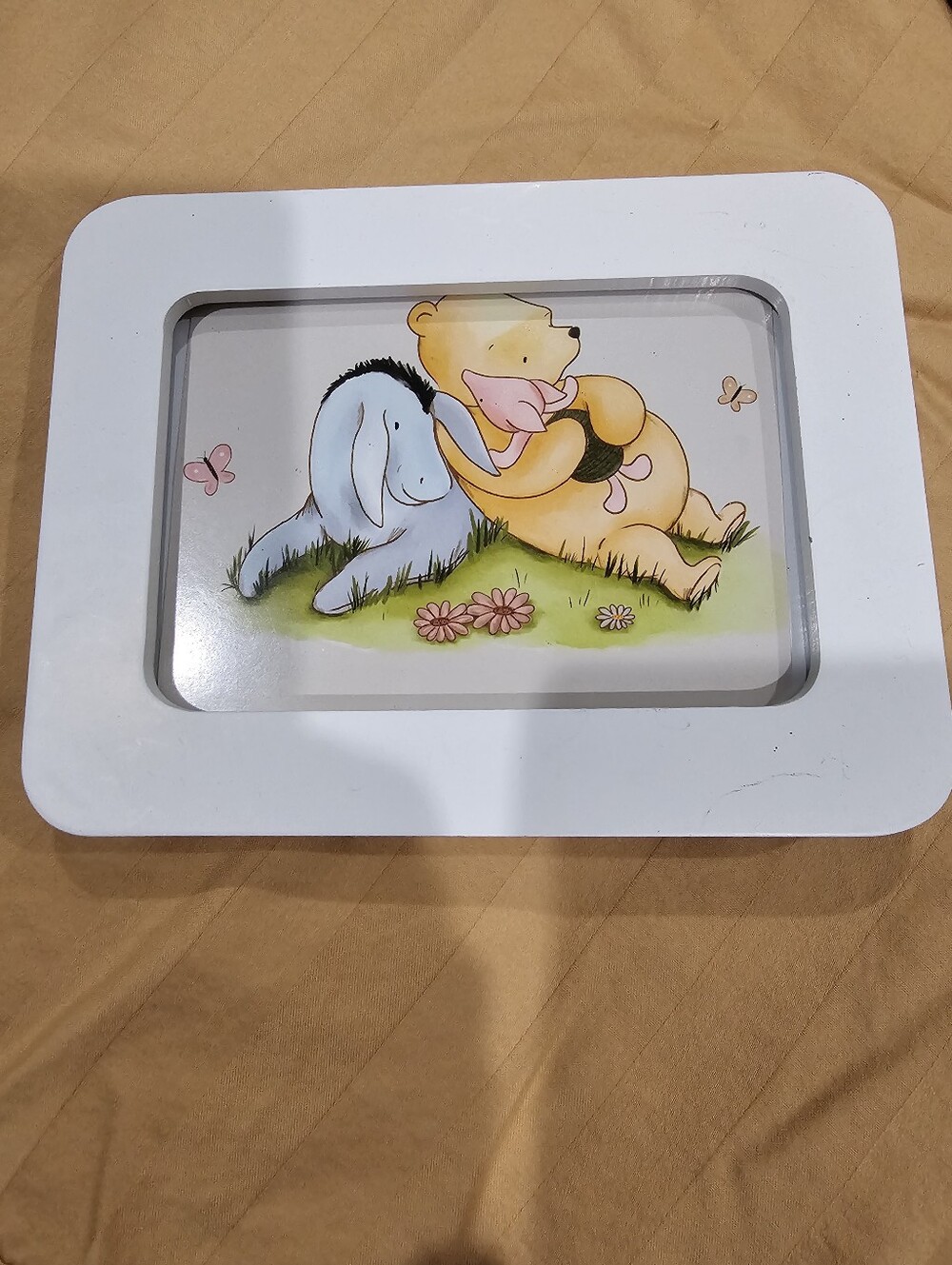 Winnie the Pooh & Eeyore Nursery Picture Frame - White